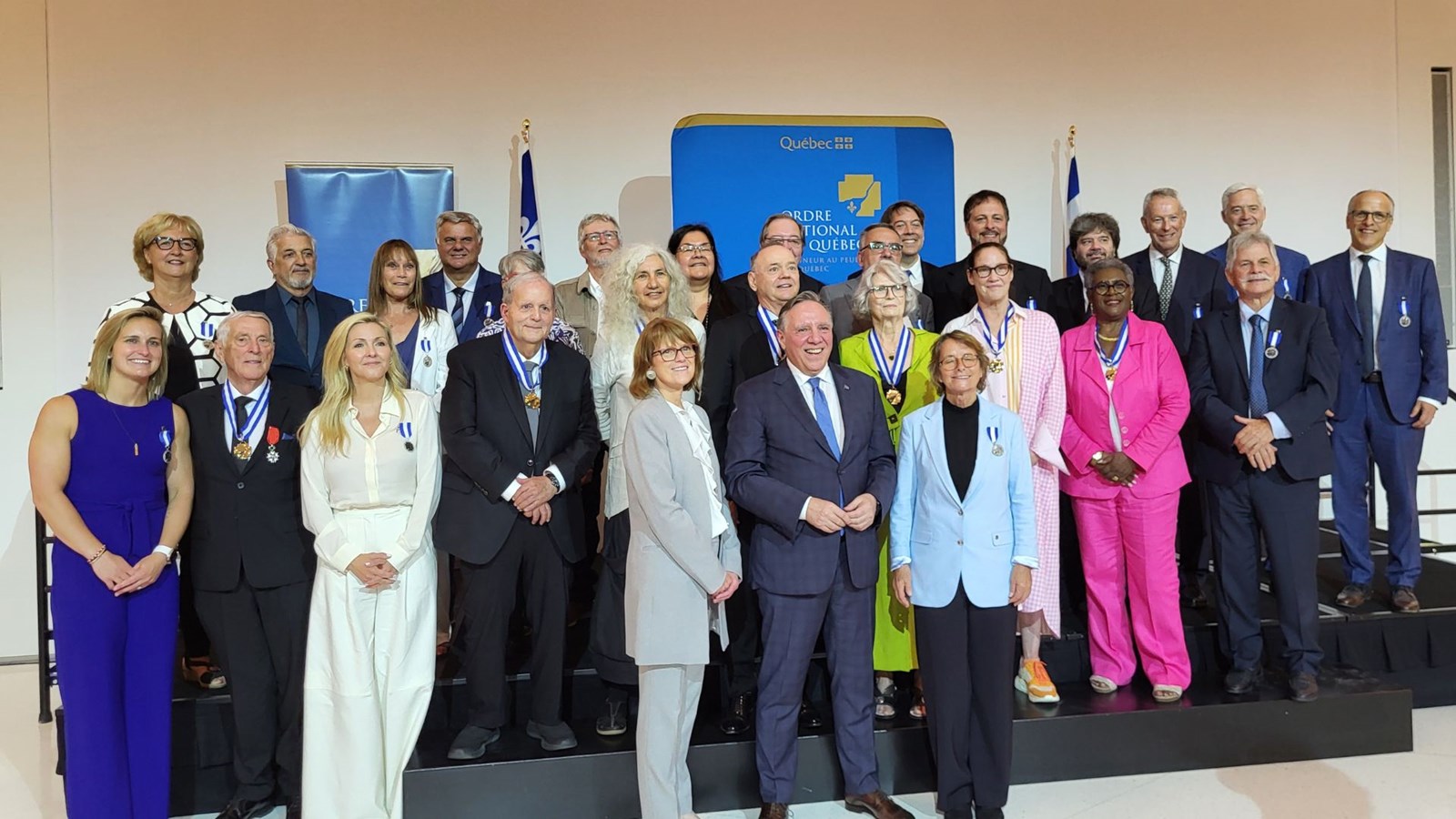 Un total de 25 personnalités du Québec ont été accueillies au sein de l'Ordre national du Québec, en présence du premier ministre, François Legault.