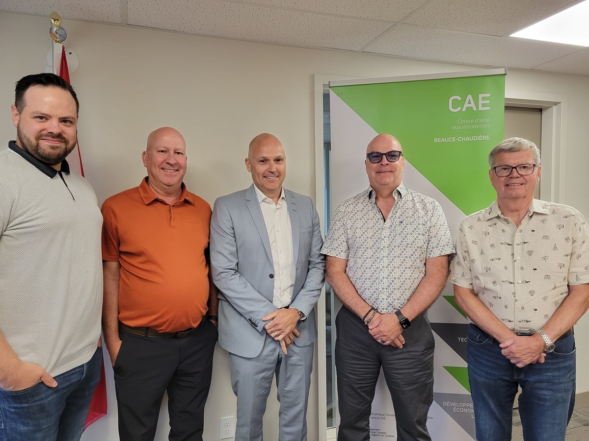 Les membres du conseil d’administration, de gauche à droite : M. Rémi Bolduc, administrateur, M. Guy Roy, président, M. Christian Drouin, vice-président, M. Béland Audet, administrateur et M. Claude Mathieu, administrateur.