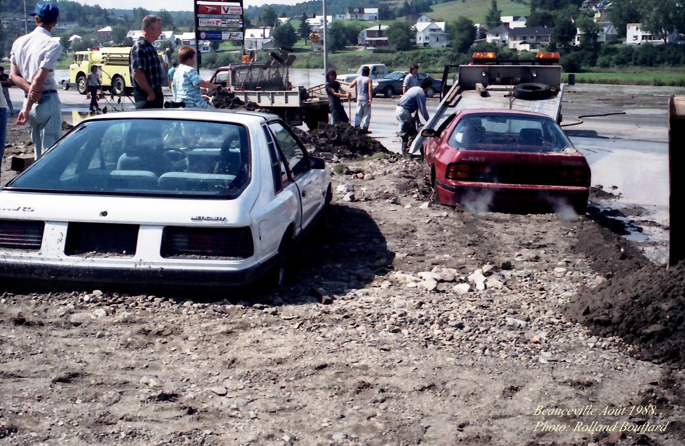 Beauceville sous la boue... en 1988!