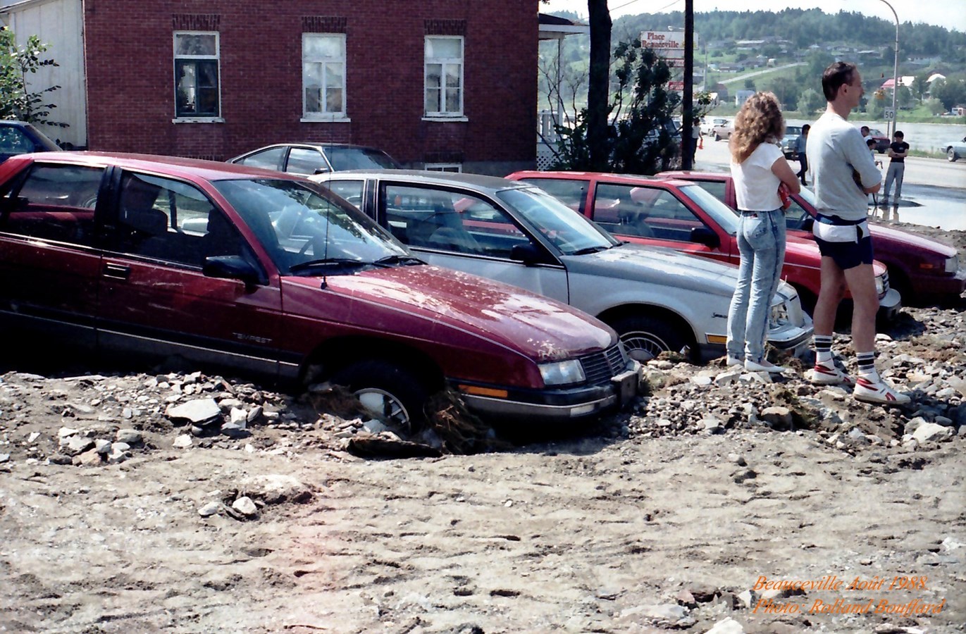 Beauceville sous la boue... en 1988!