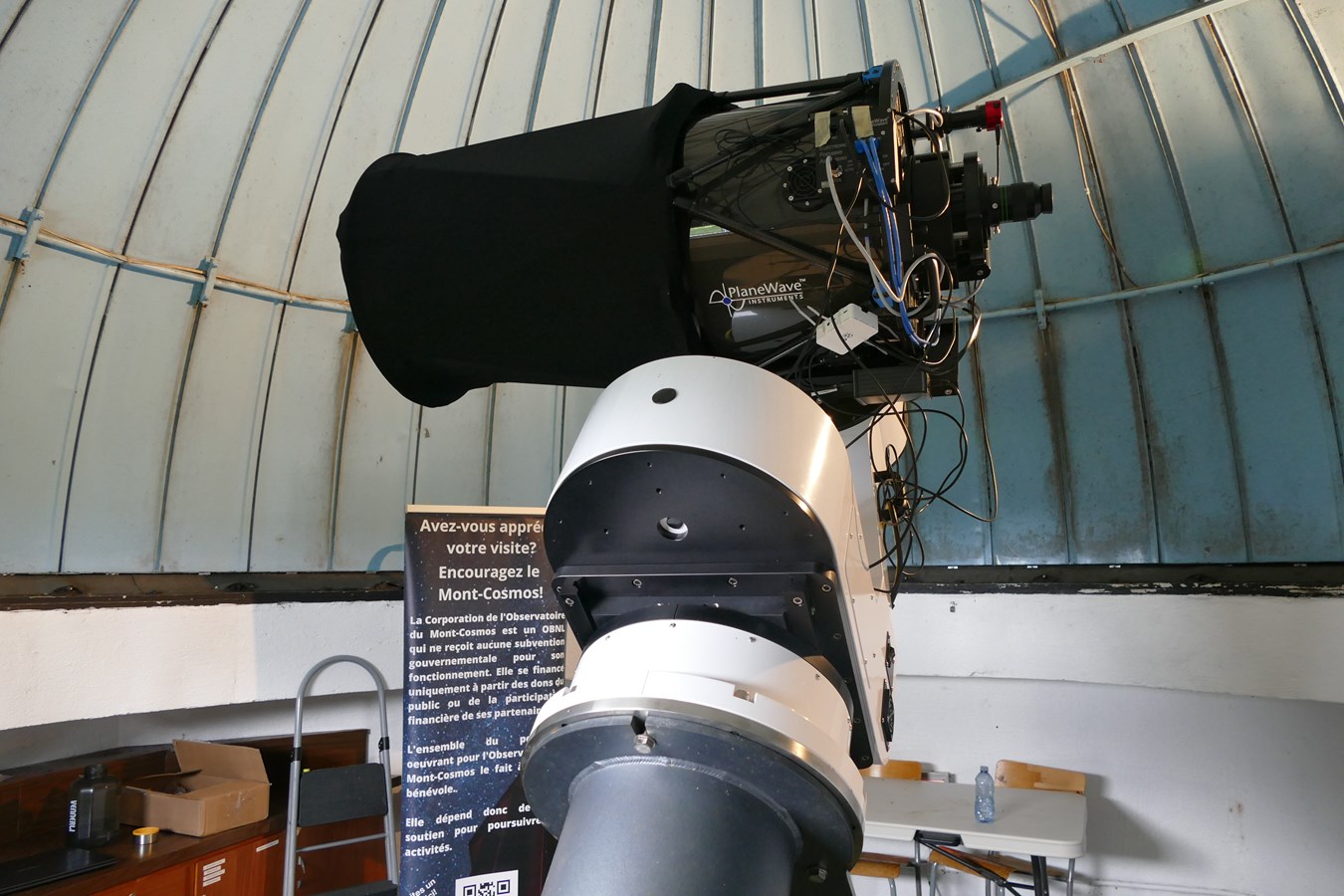 Le nouveau télescope de l'observatoire