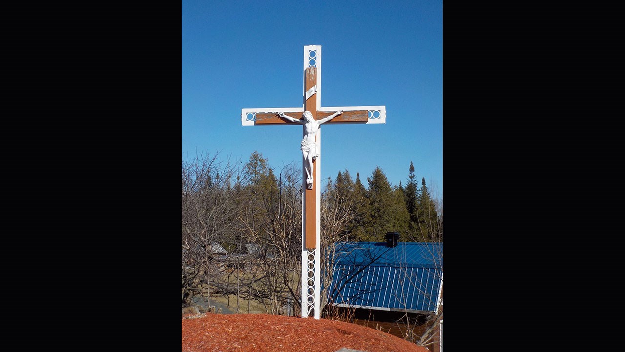 Les croix de chemin d'Odilas Caron à Jersey-Mills