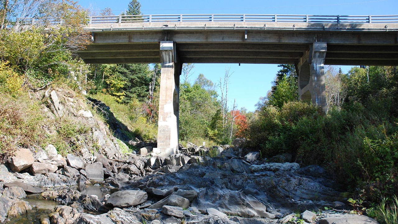 Le ruisseau Stafford près du grand sault de la Chaudière