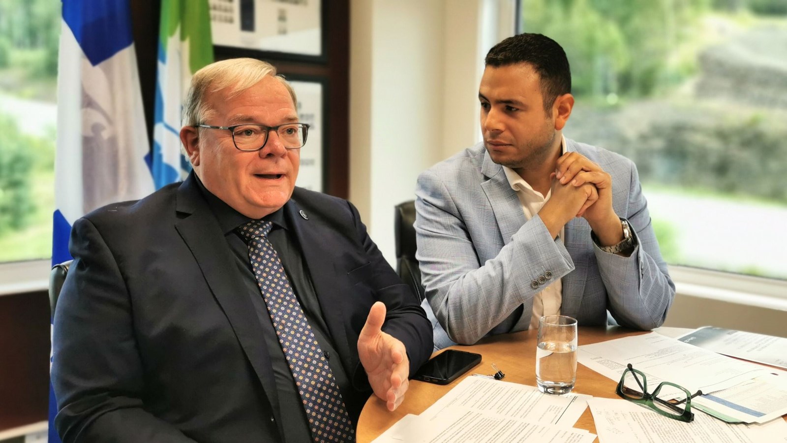 Luc Provençal et Samuel Poulin, respectivement député de Beauce-Nord et de Beauce-Sud.