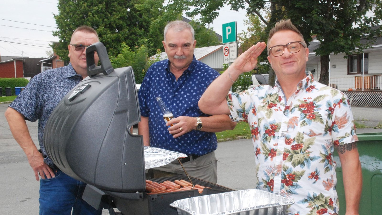 Marco Vigneault, Gilles Cliche et Steeve Simard.