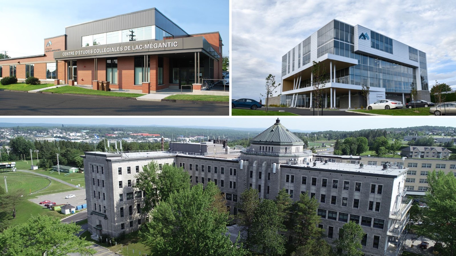 Les trois campus du Cégep Beauce-Appalaches