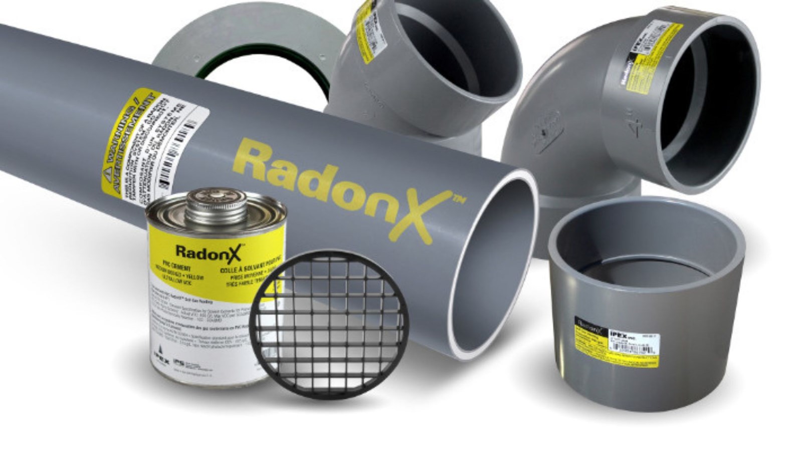 Tuyauterie en PVC RadonX/IPEX (Saint-Joseph-de-Beauce)