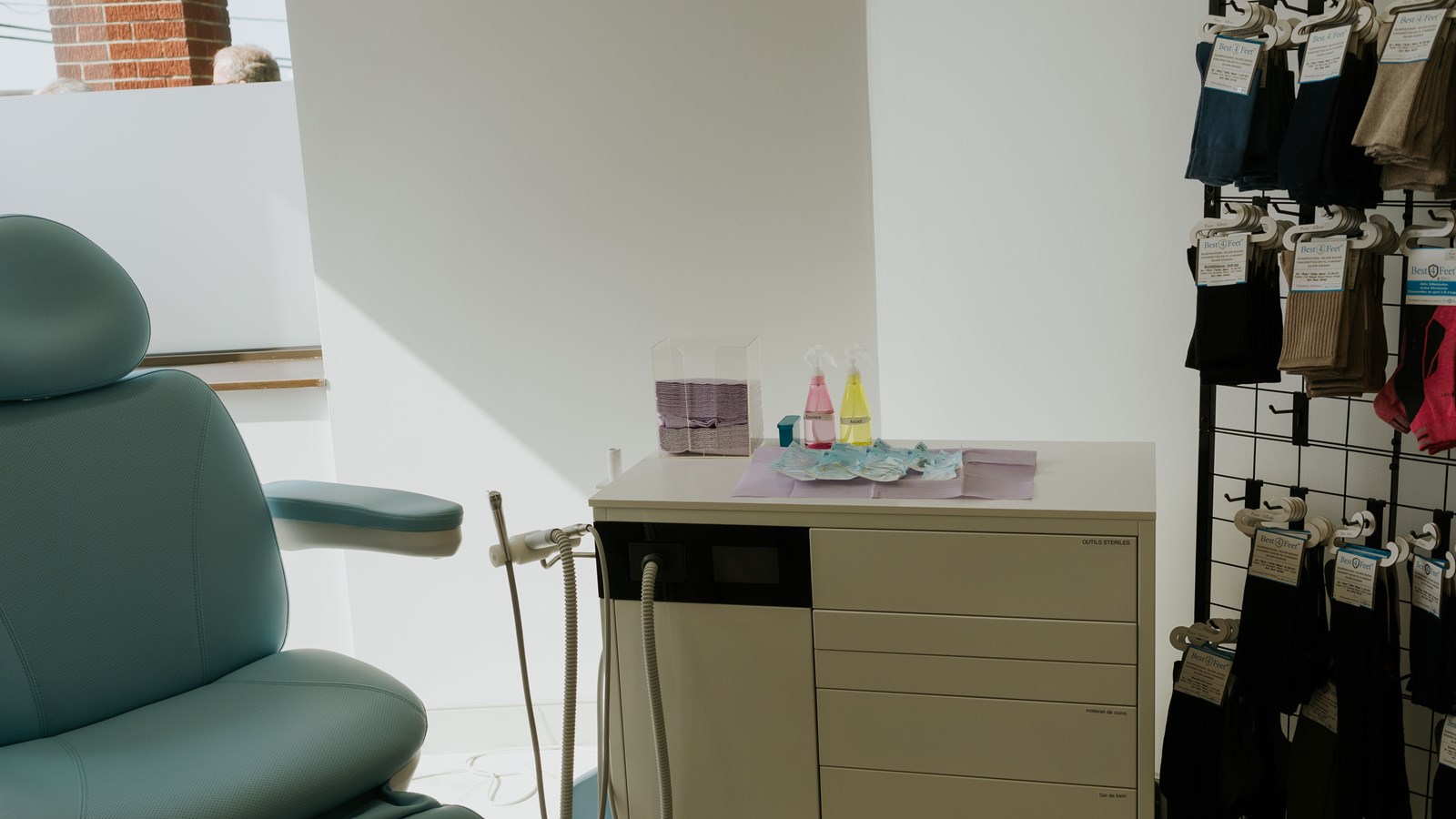 Salle de soins pour les pieds