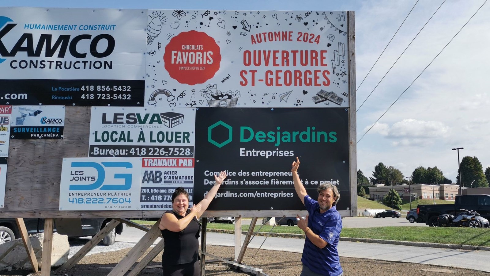 Les propriétaires de la franchise, Marie-Pierre Bernard et David Lacasse.