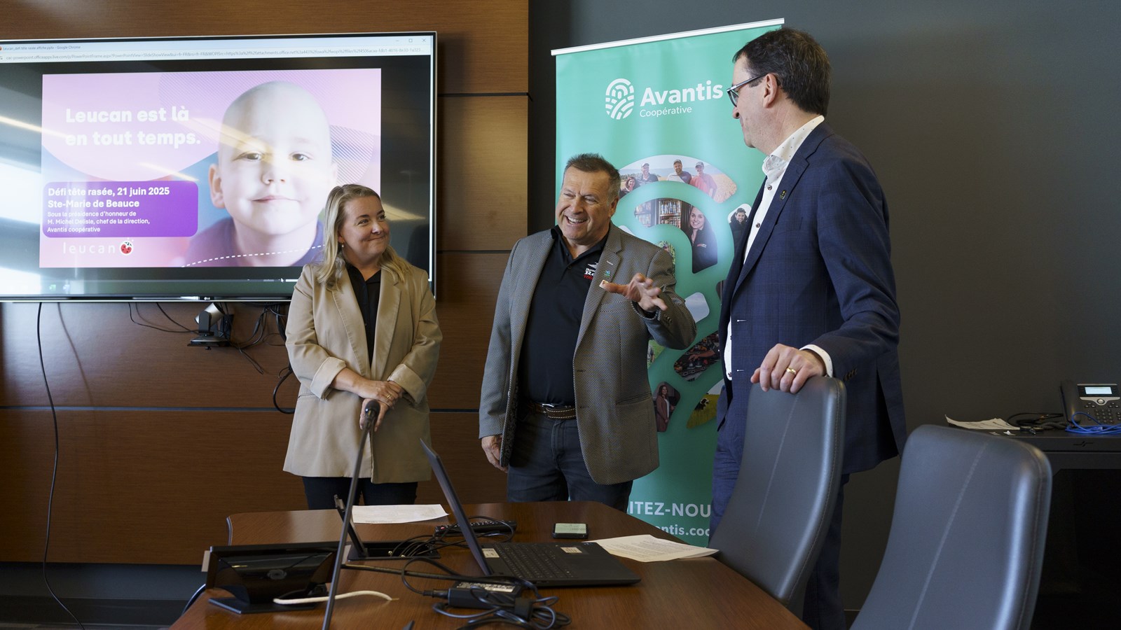 Jessica Fradette, Renaud Labonté, Bureautique Reno et Michel Delisle