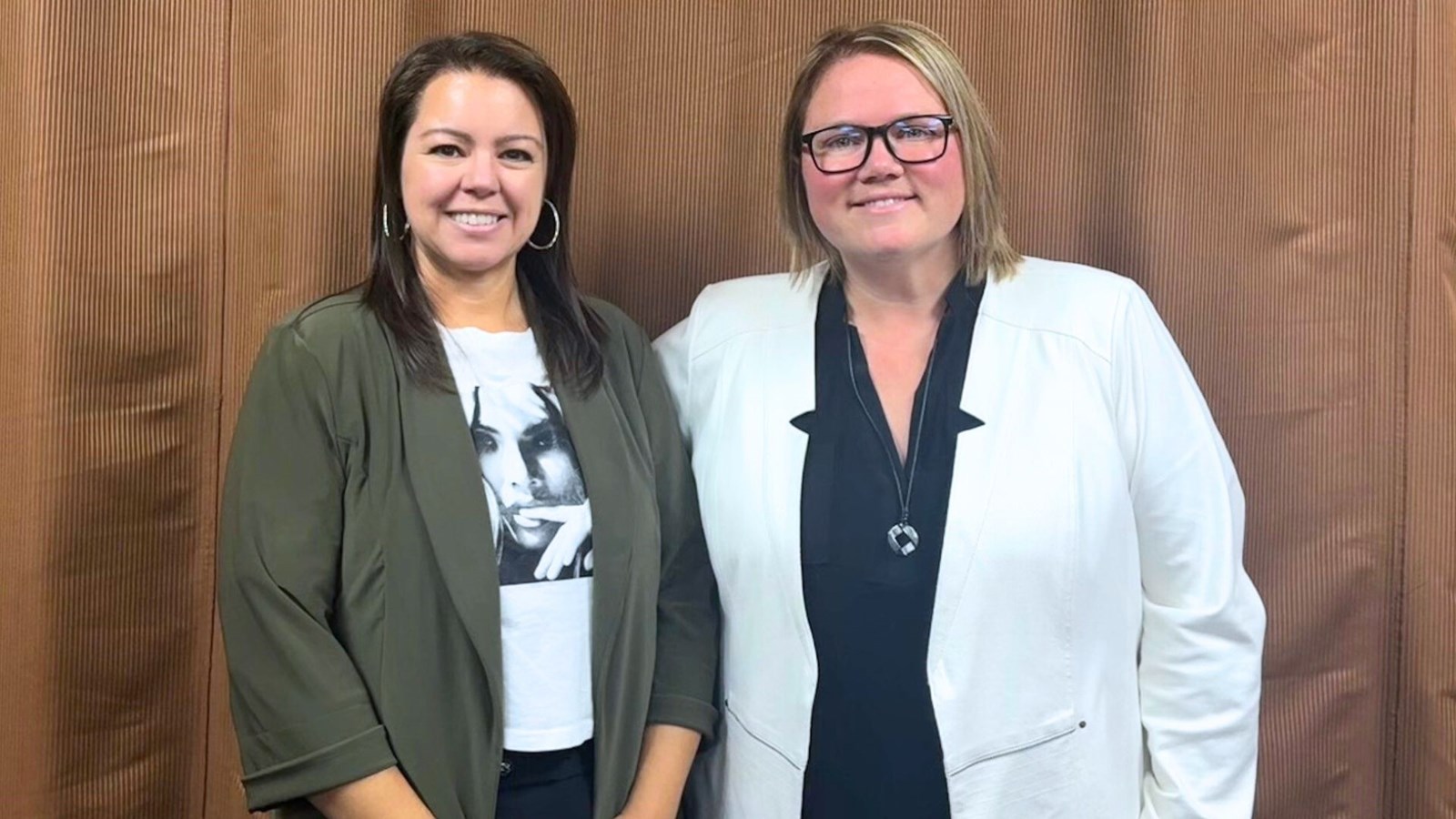 Hélène Latulippe et Peggy Duquet, respectivement directrice générale et présidente du conseil d'administration du Conseil économique de Beauce.