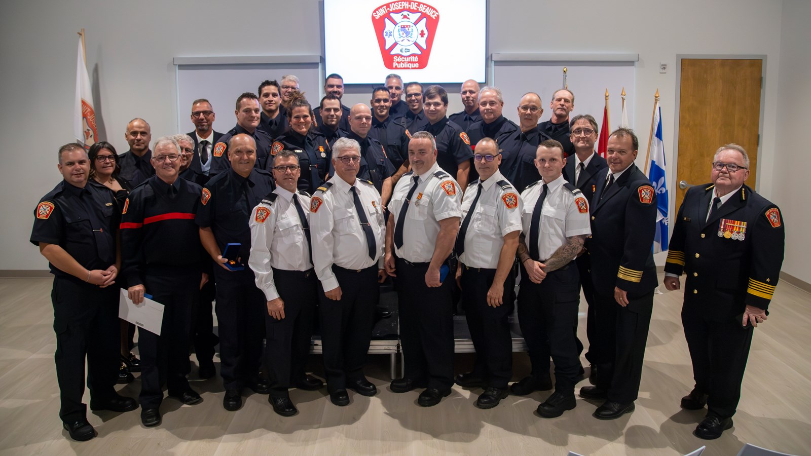 Les pompiers honorés