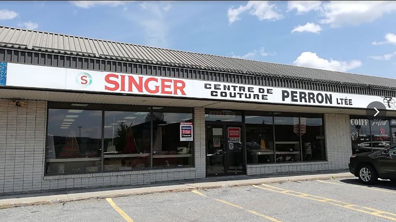 Le magasin de machines à coudre Signer à Saint-Georges