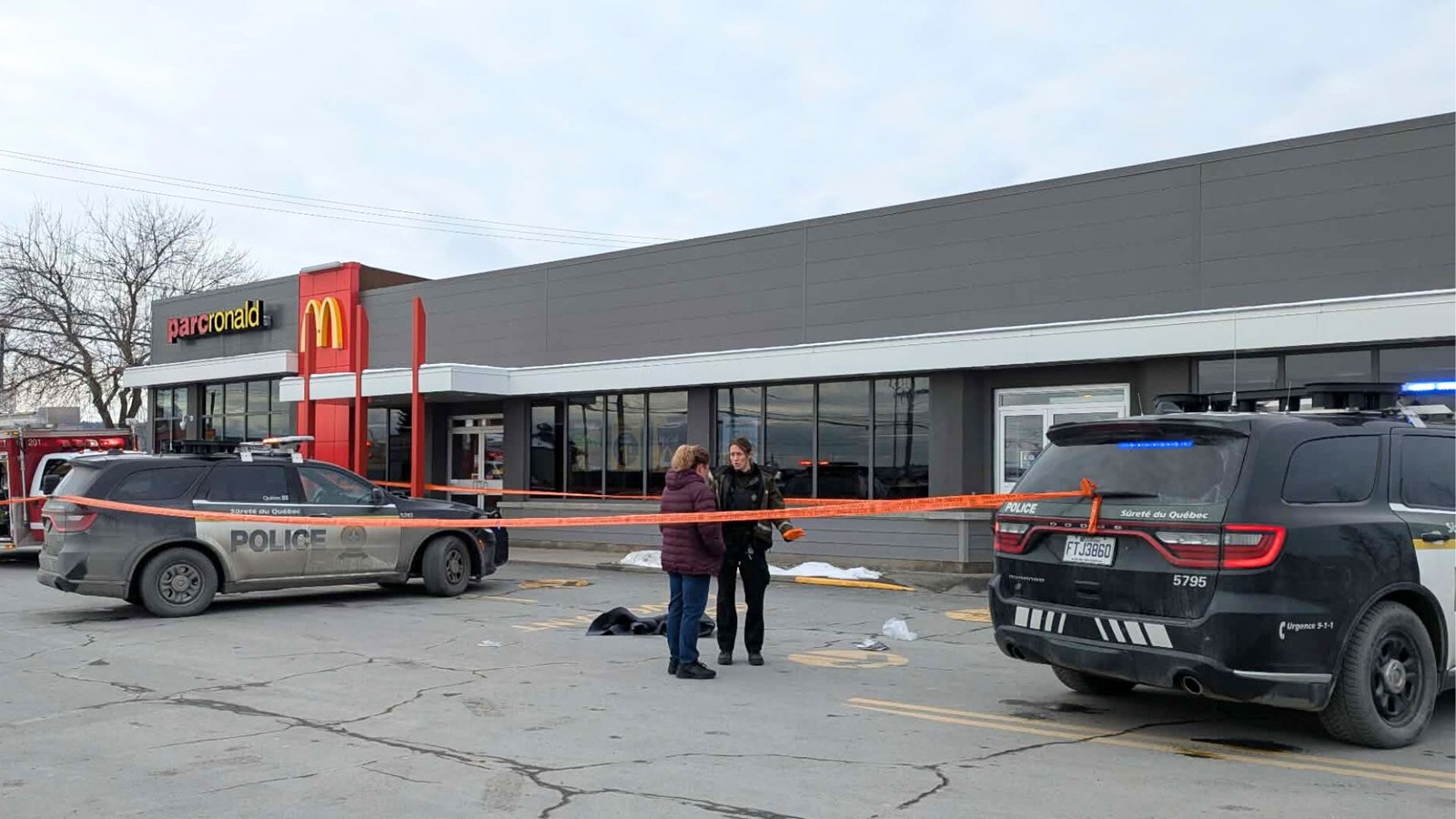 Accident sur le stationnement du McDonald's: la piétonne est décédée