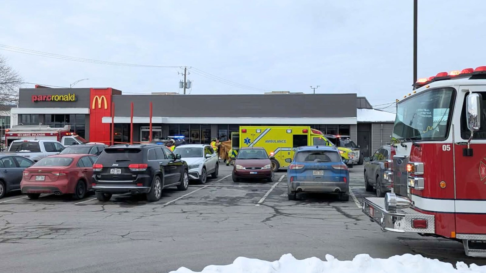 Accident sur le stationnement du McDonald's: la piétonne est décédée