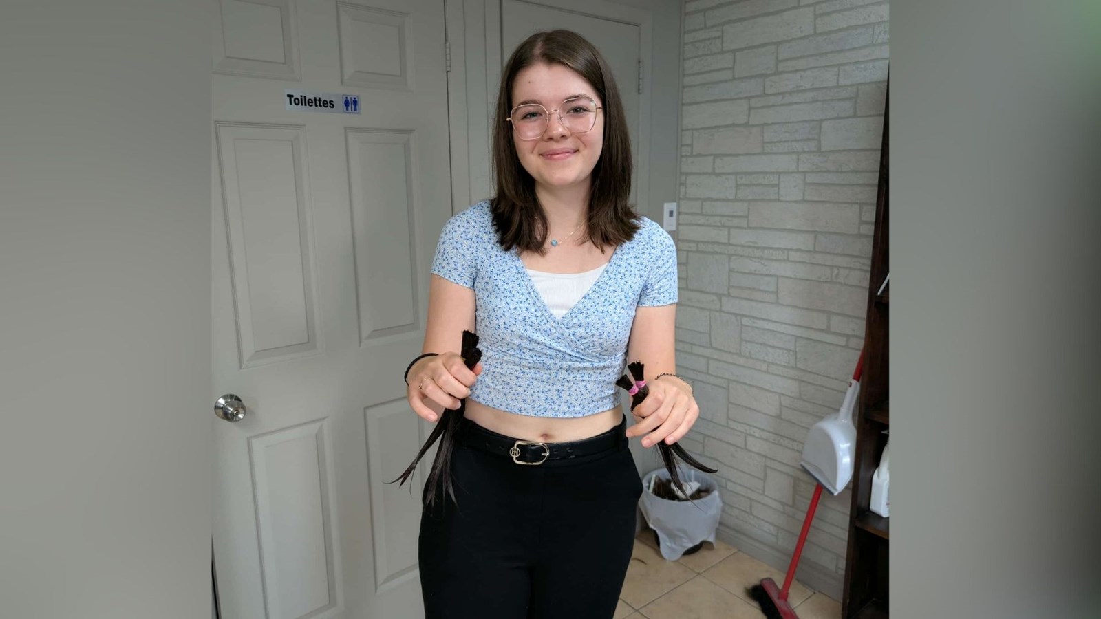 À 17 ans, Laurie-Maude Perreault a déjà donné 45 pouces de cheveux