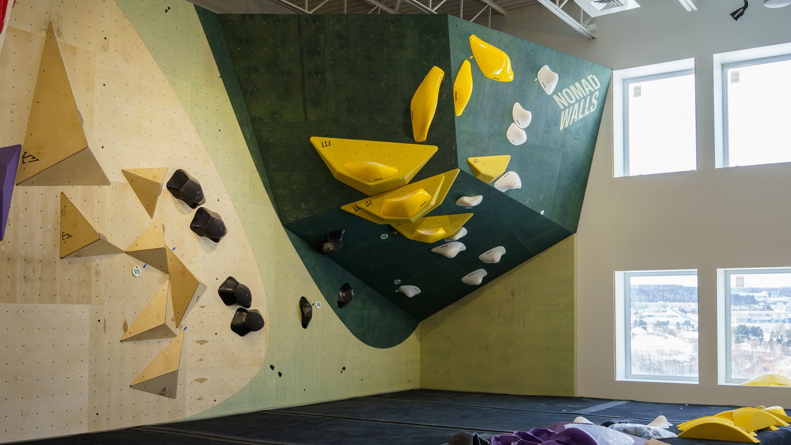 Les murs d'escalade