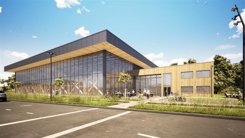 Maquette du centre du «District de la construction innovante».