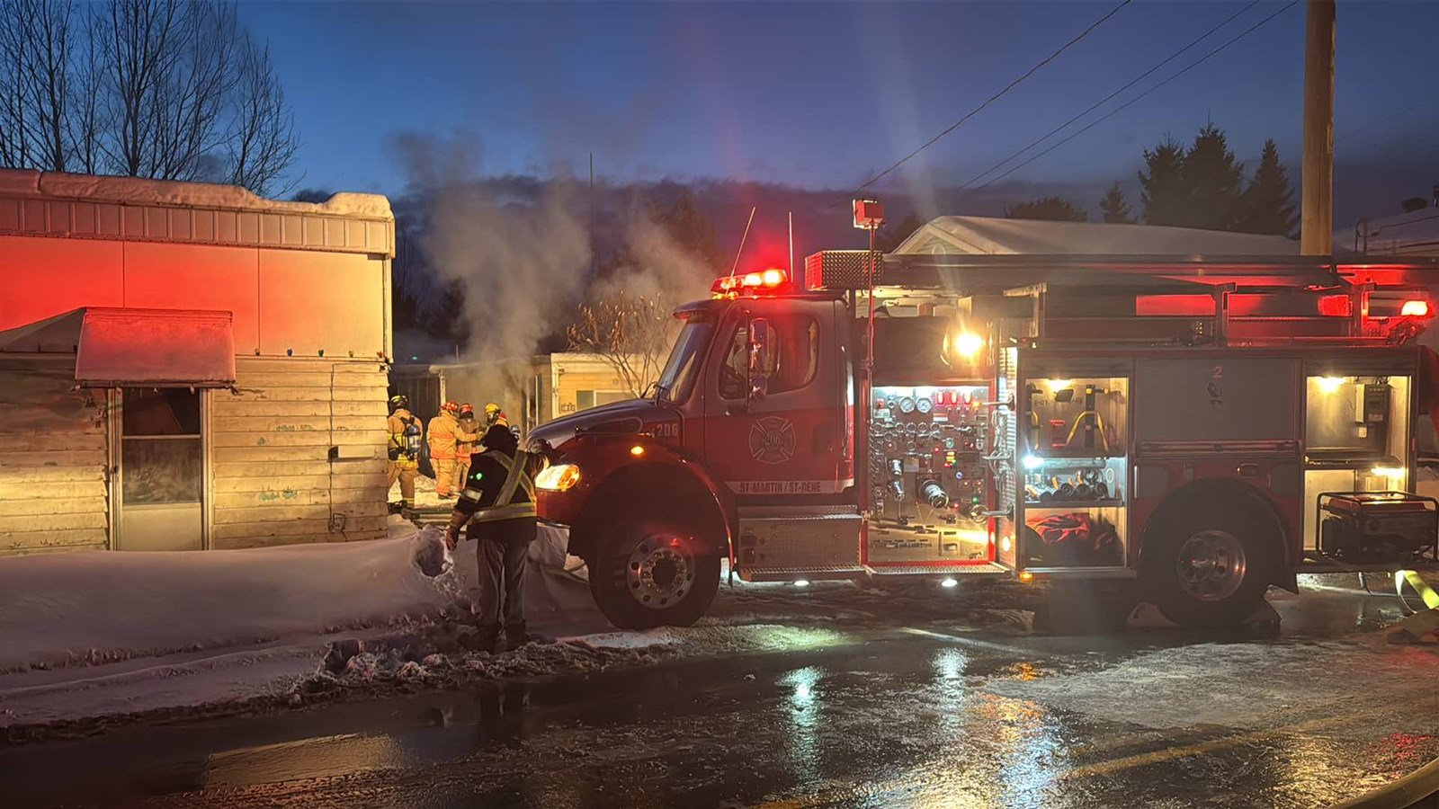 Feu de résidence à Saint-Martin