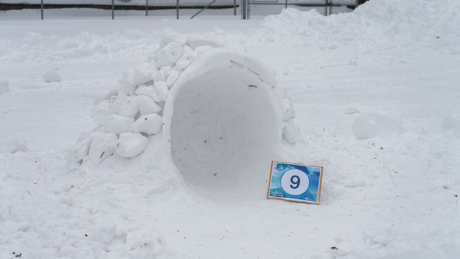 Vingt-cinq sculptures de neige à Saint-Georges