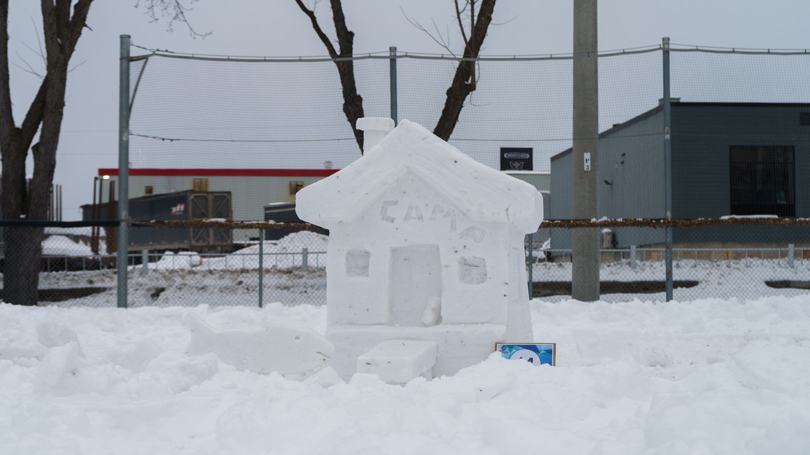 Vingt-cinq sculptures de neige à Saint-Georges