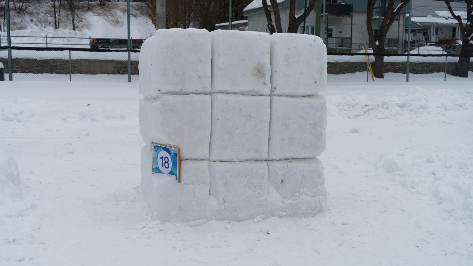 Vingt-cinq sculptures de neige à Saint-Georges
