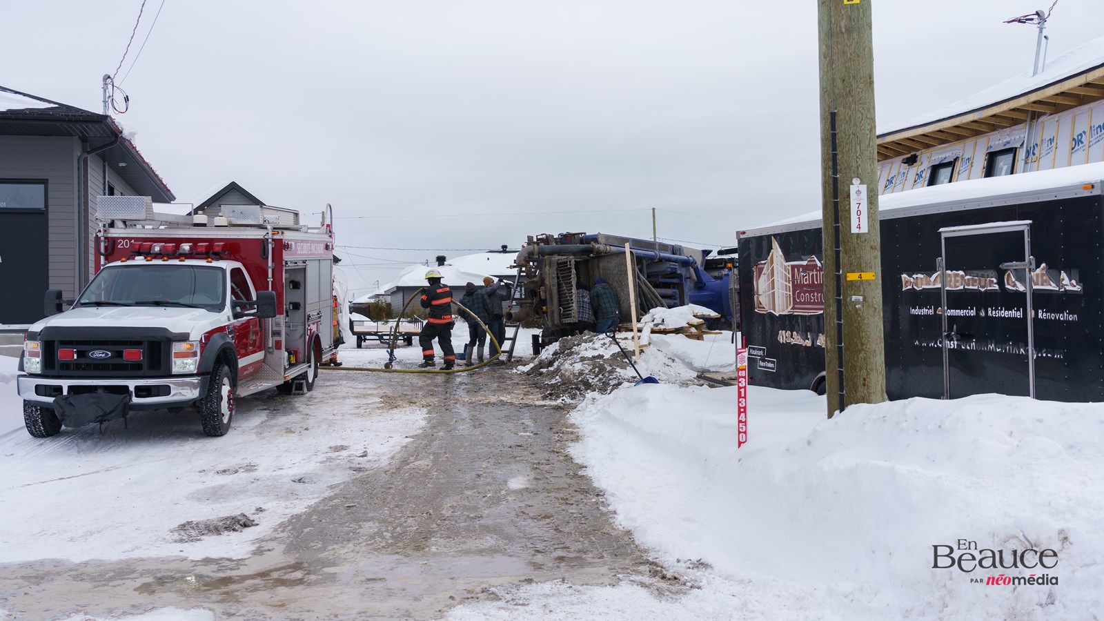 Une maison coupée en deux à Saint-Georges