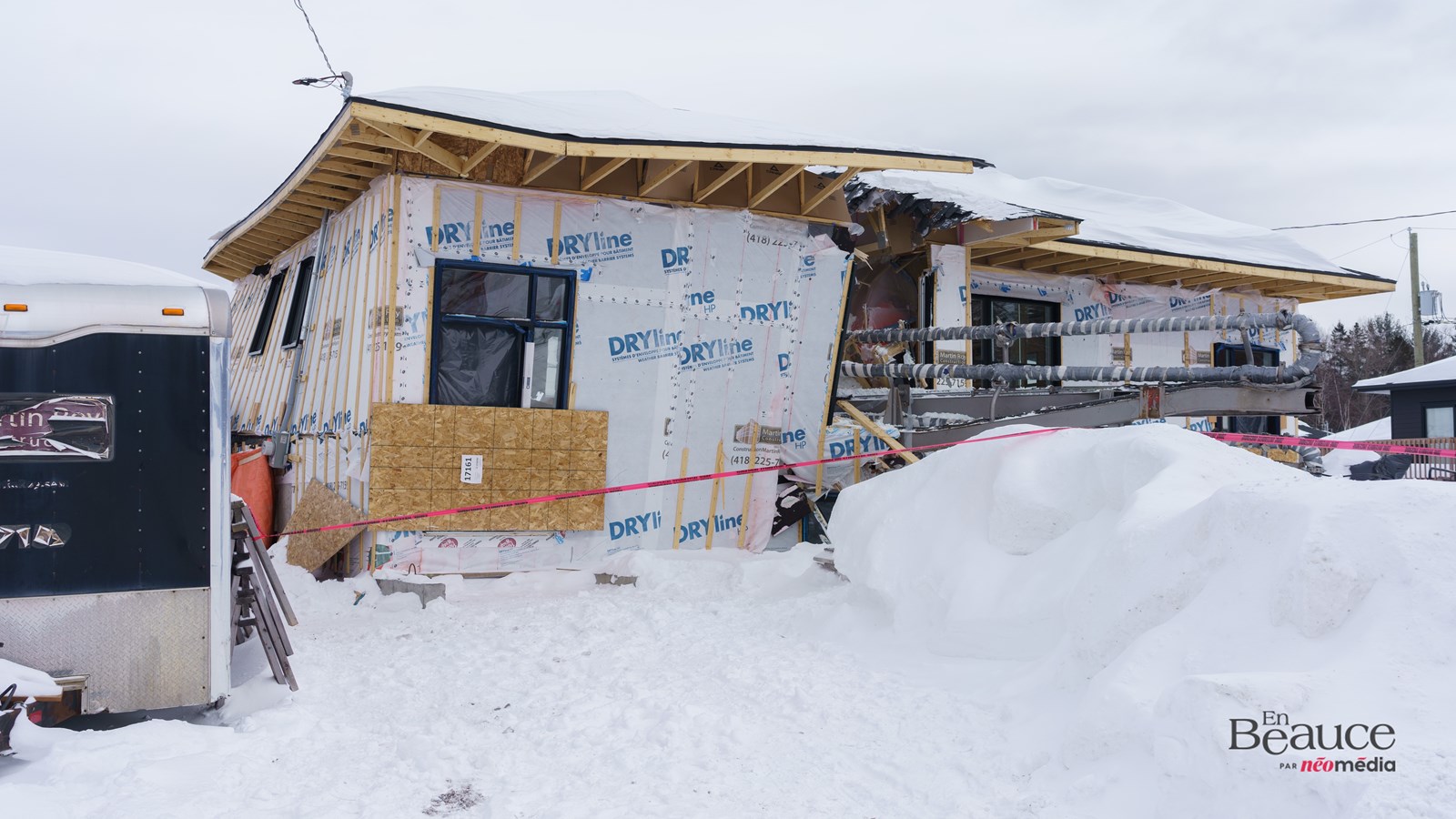 Une maison coupée en deux à Saint-Georges