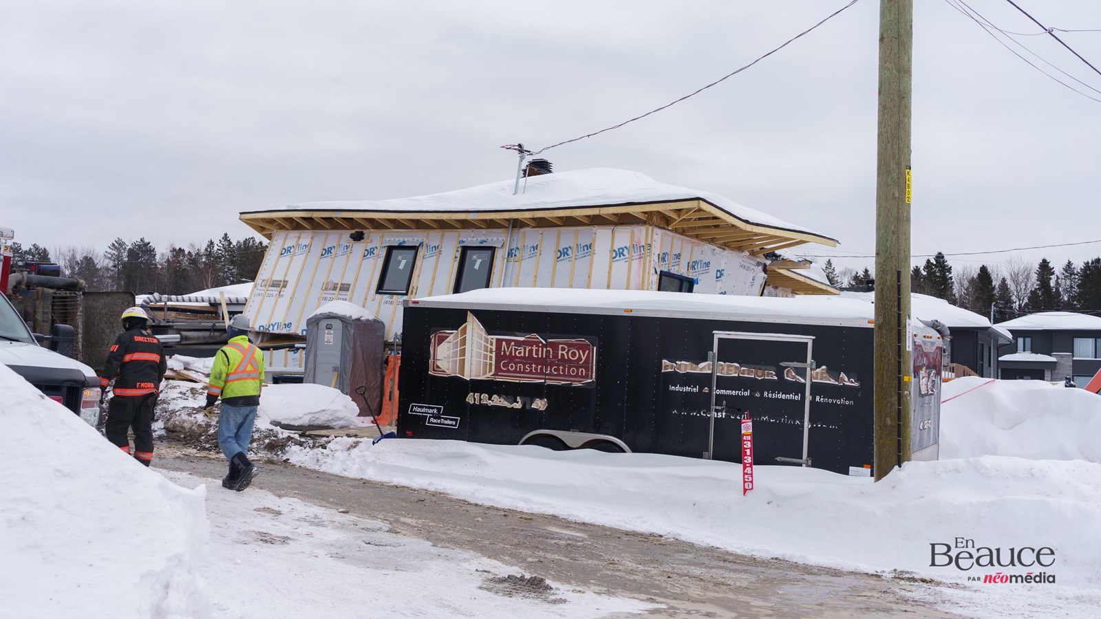 Une maison coupée en deux à Saint-Georges