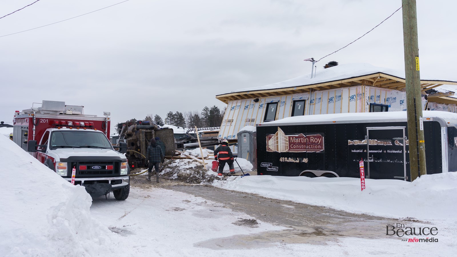 Une maison coupée en deux à Saint-Georges
