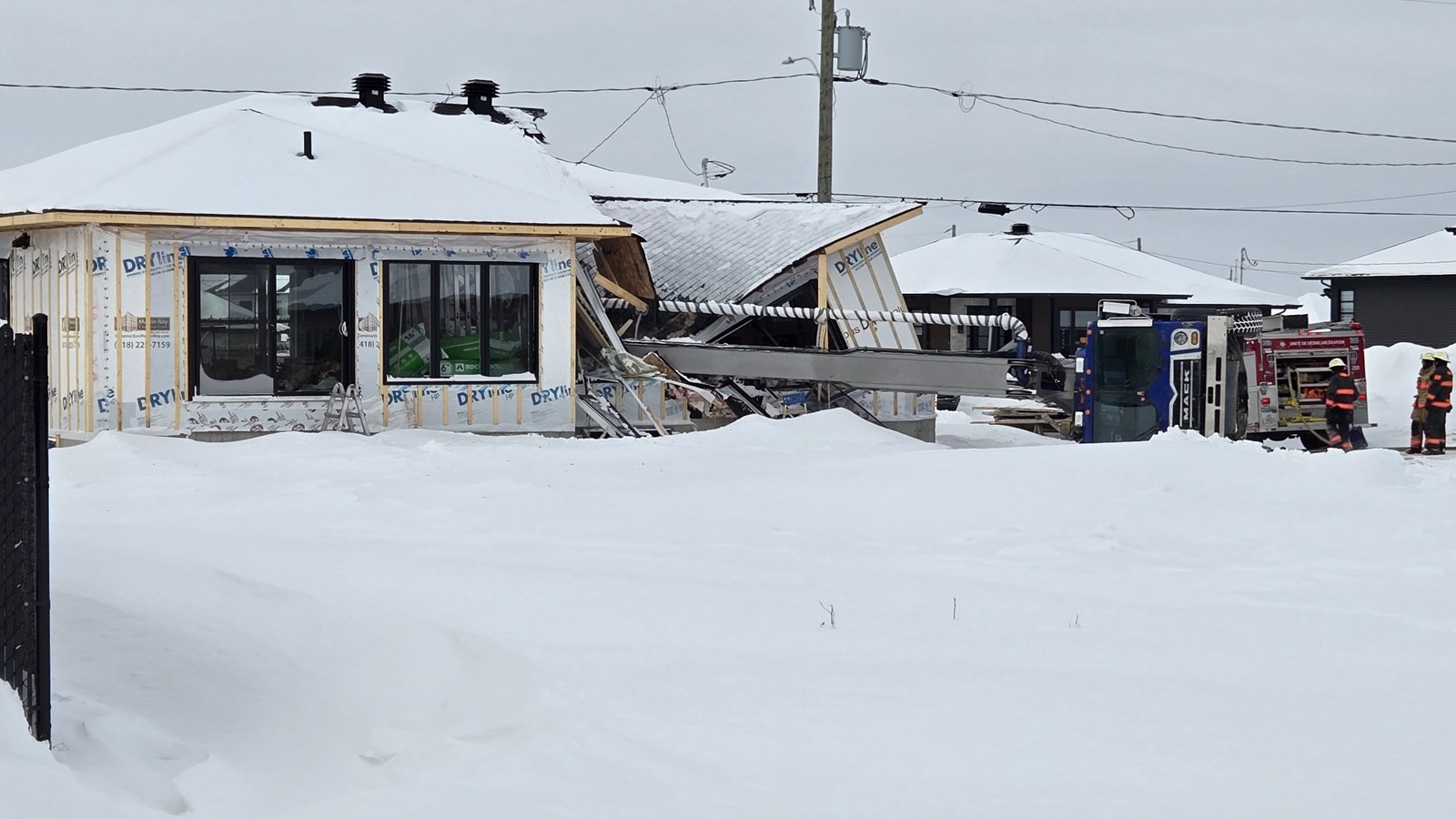 Une maison coupée en deux à Saint-Georges