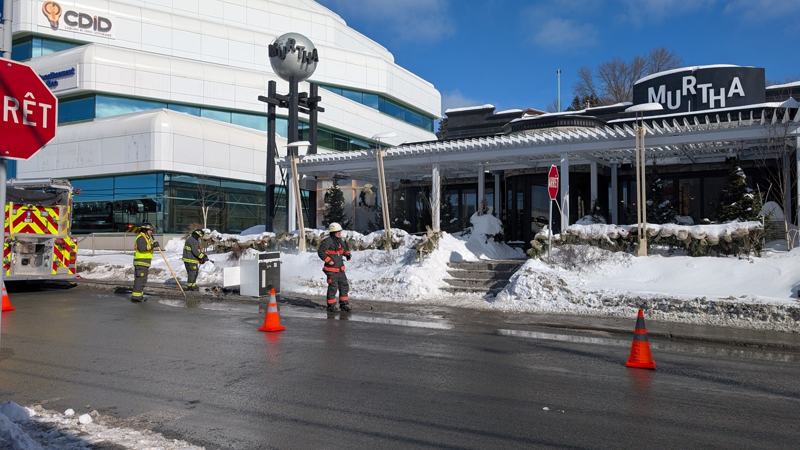 Une sécheuse s'enflamme au Murtha