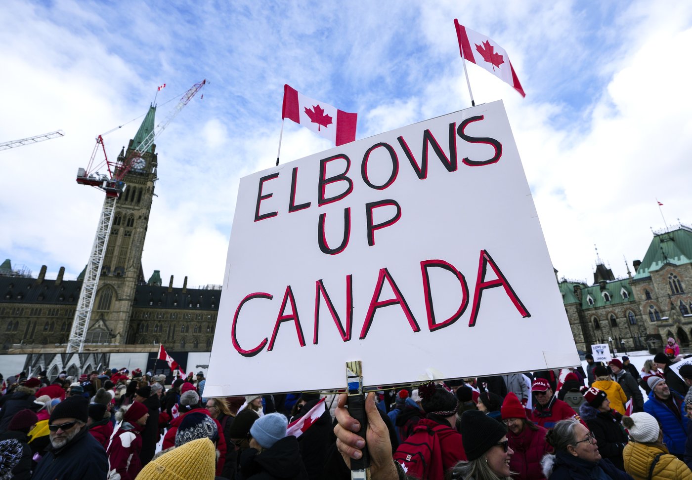 Manif à Ottawa pour s'opposer aux droits de douane