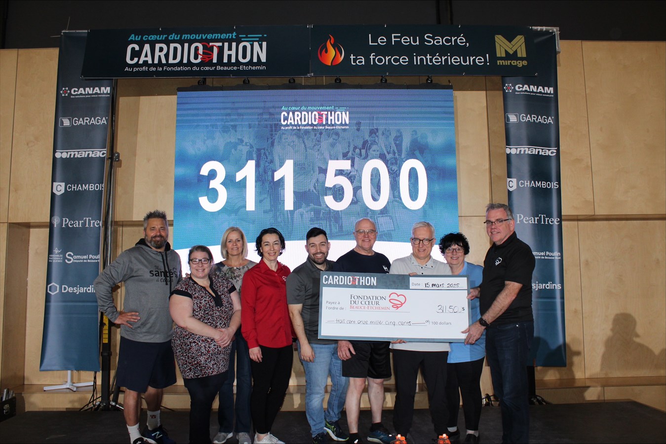 Cardiothon: 311 500$ amassés pour la Fondation du cœur Beauce-Etchemin