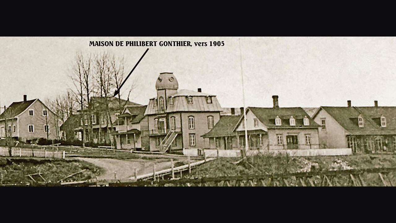 La maison Gonthier dans l'ouest il y a plus d'un siècle