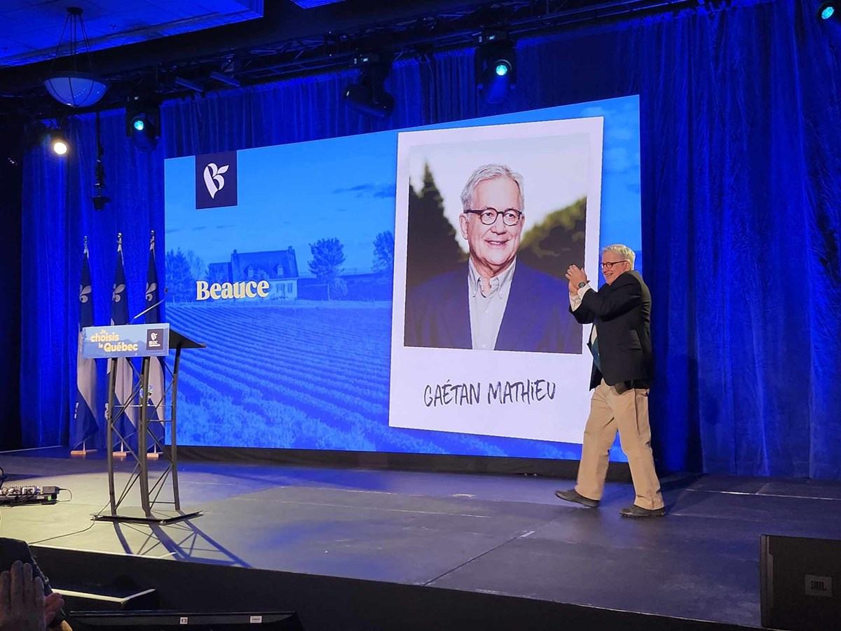 Gaétan Mathieu lors de sa présentation