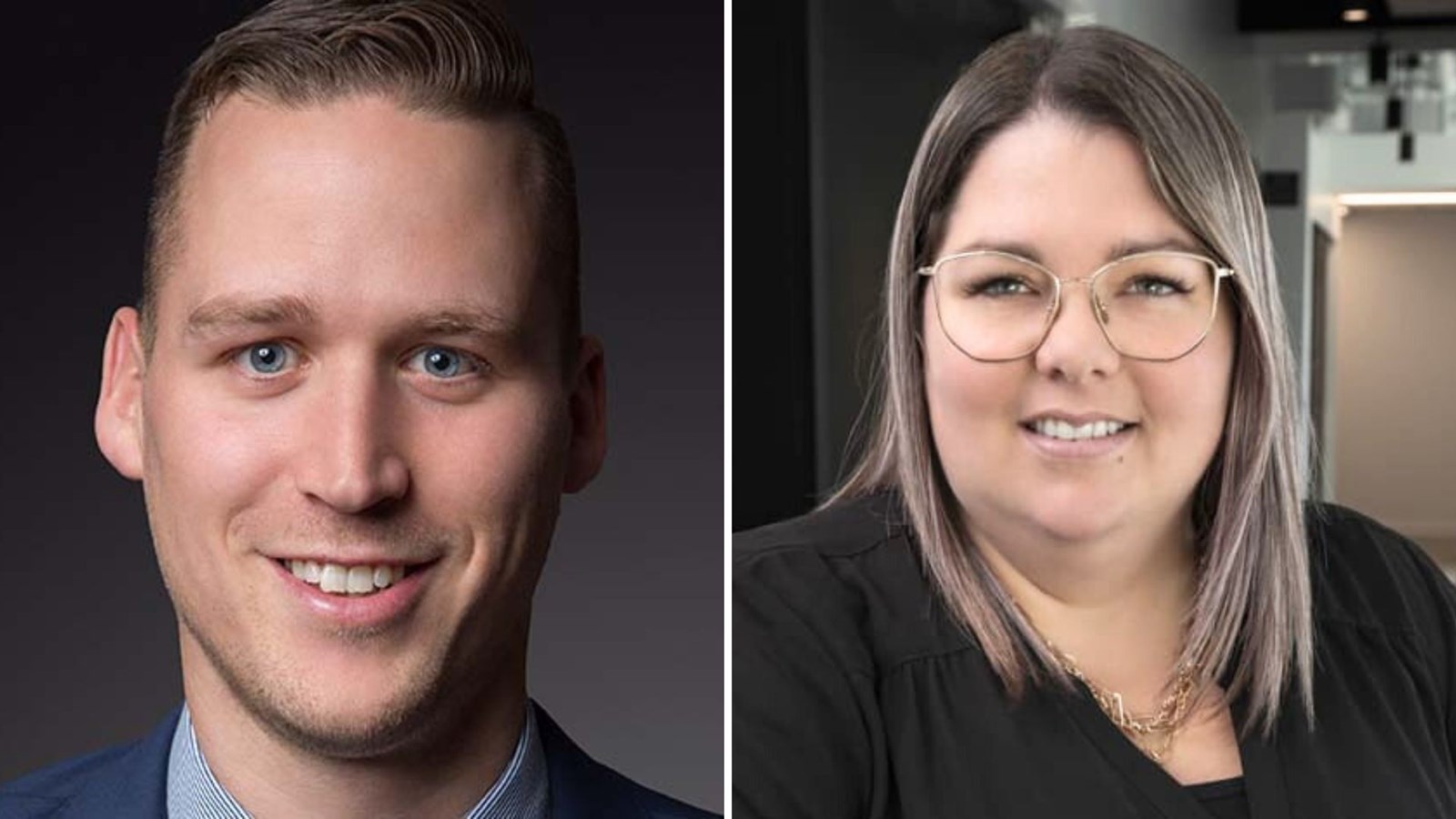 Jeff Cantin et Marie-Christine Lavoie, respectivement président du conseil d'administration, et directrice générale de la Chambre de commerce et d’industrie Nouvelle-Beauce (CCINB).