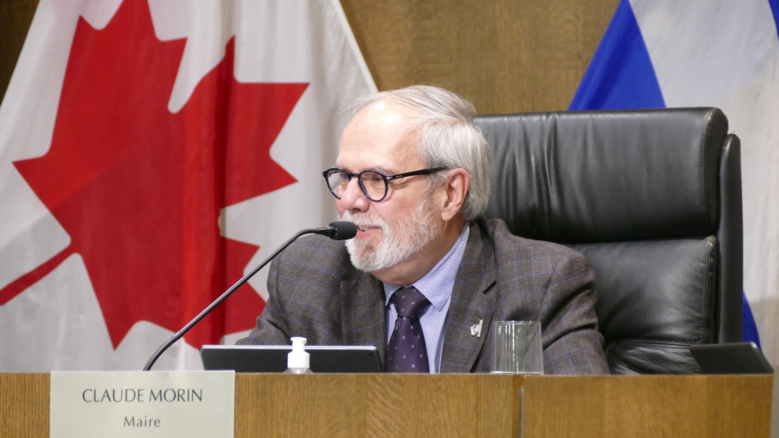 Le maire Claude Morin