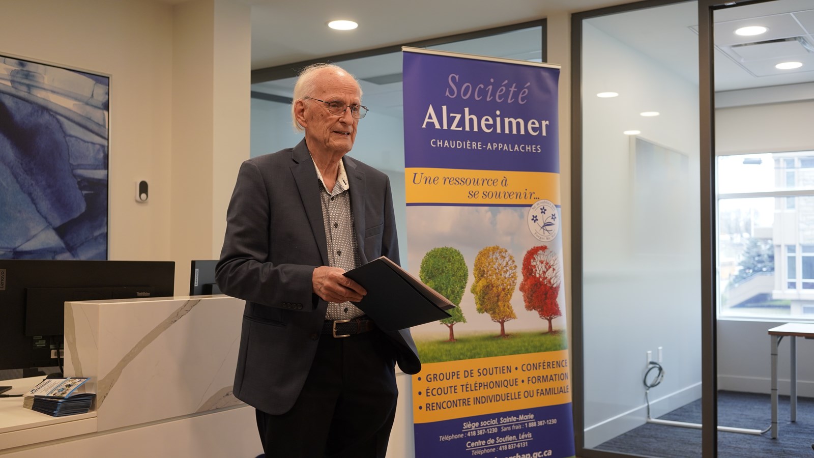 Bernard Poulin, président de la Société Alzheimer Chaudière-Appalaches