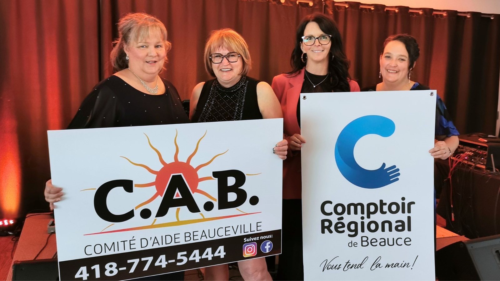 Le comité organisateur est constitué de Sylvie Fortin et Noëlla Roy, du Comité d'aide de Beauceville, et d'Isabelle Dion et Maggie Rodrigue, du Comptoir régional de Beauce.