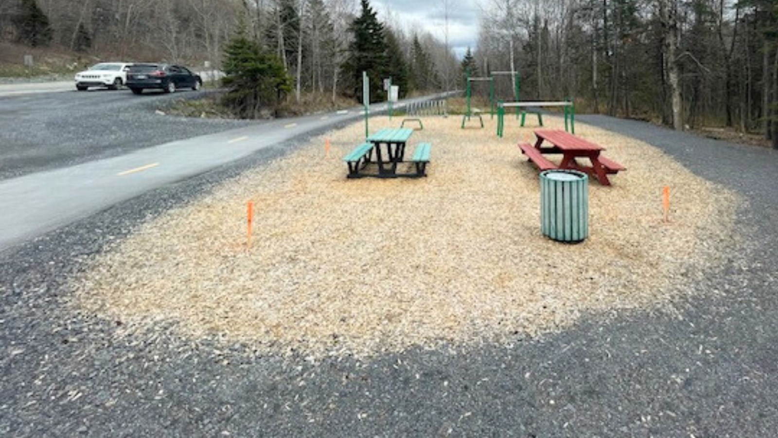 C'est à cet endroit du Parc des Rapides-du-Diable que la Ville de Beauceville aménagera une aire de repos.