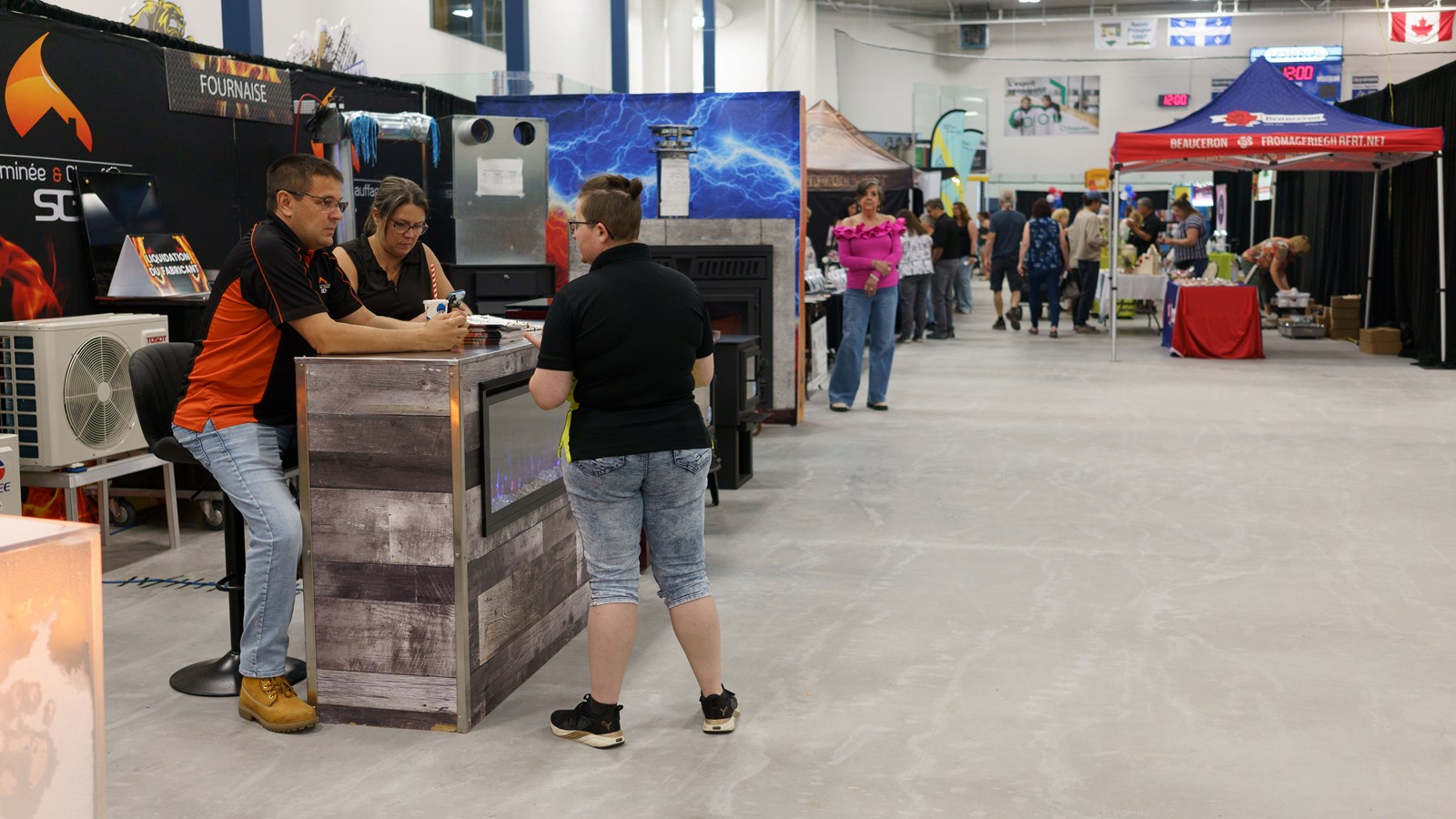 Démonstration des pompiers réussie à l'Expo St-Prosper