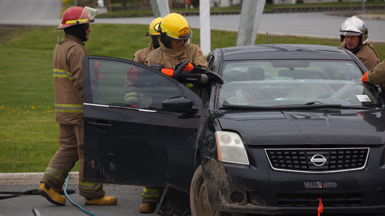 Démonstration des pompiers réussie à l'Expo St-Prosper