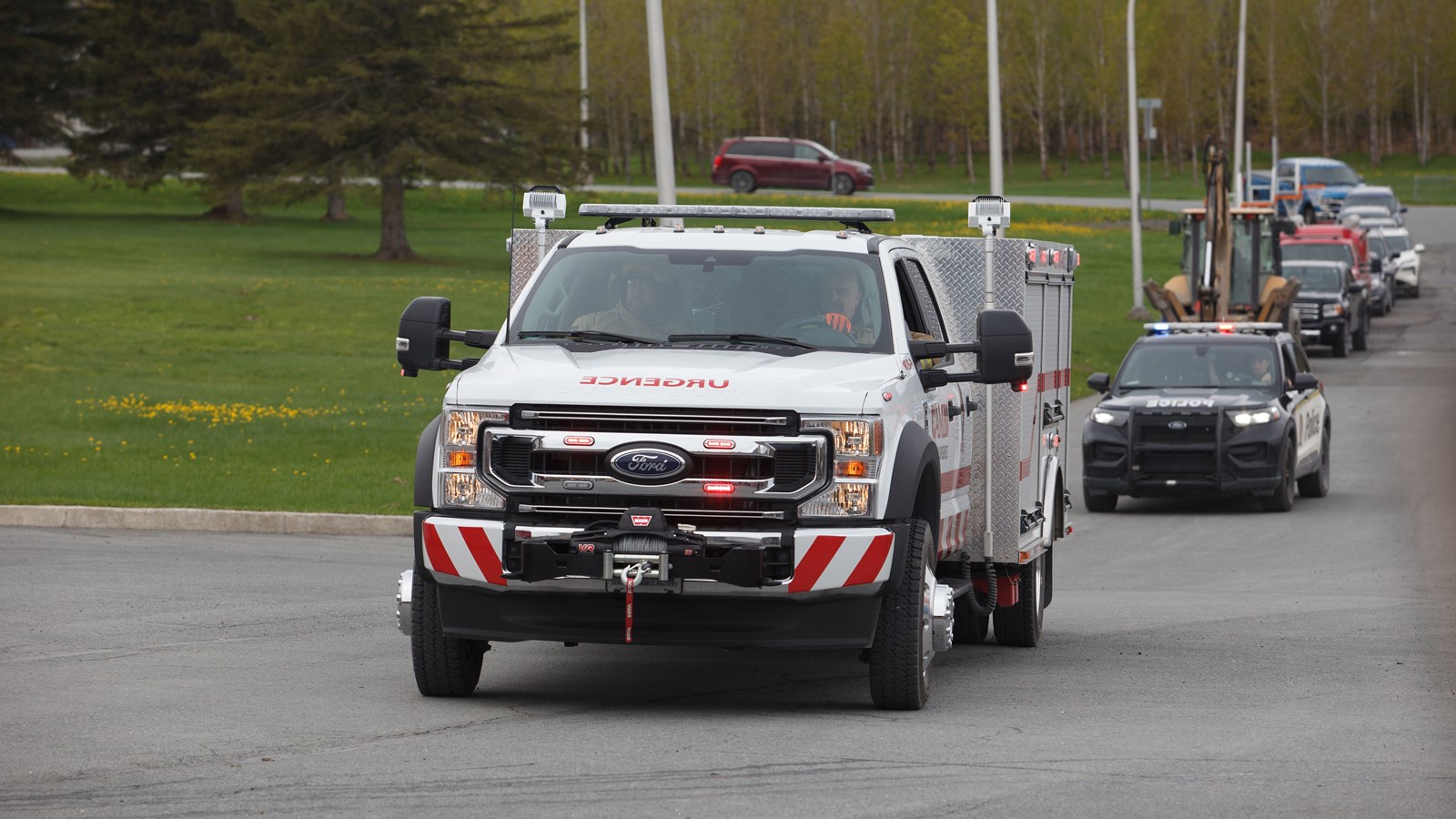 Démonstration des pompiers réussie à l'Expo St-Prosper