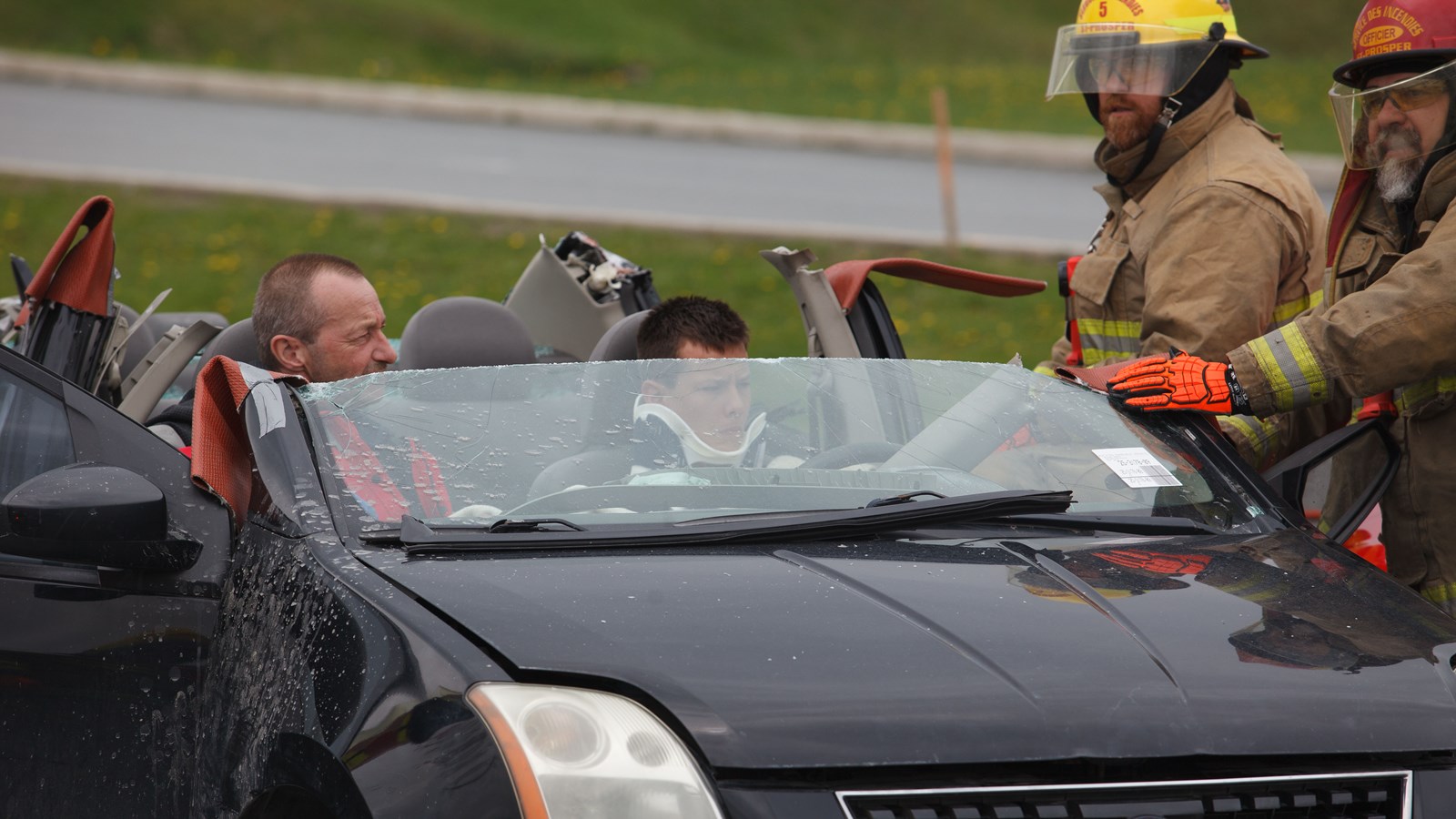 Démonstration des pompiers réussie à l'Expo St-Prosper