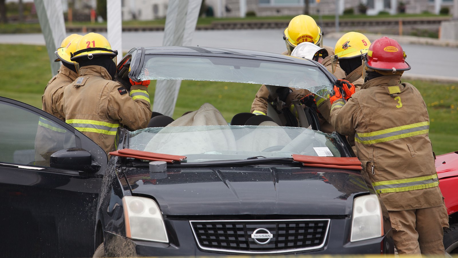 Démonstration des pompiers réussie à l'Expo St-Prosper