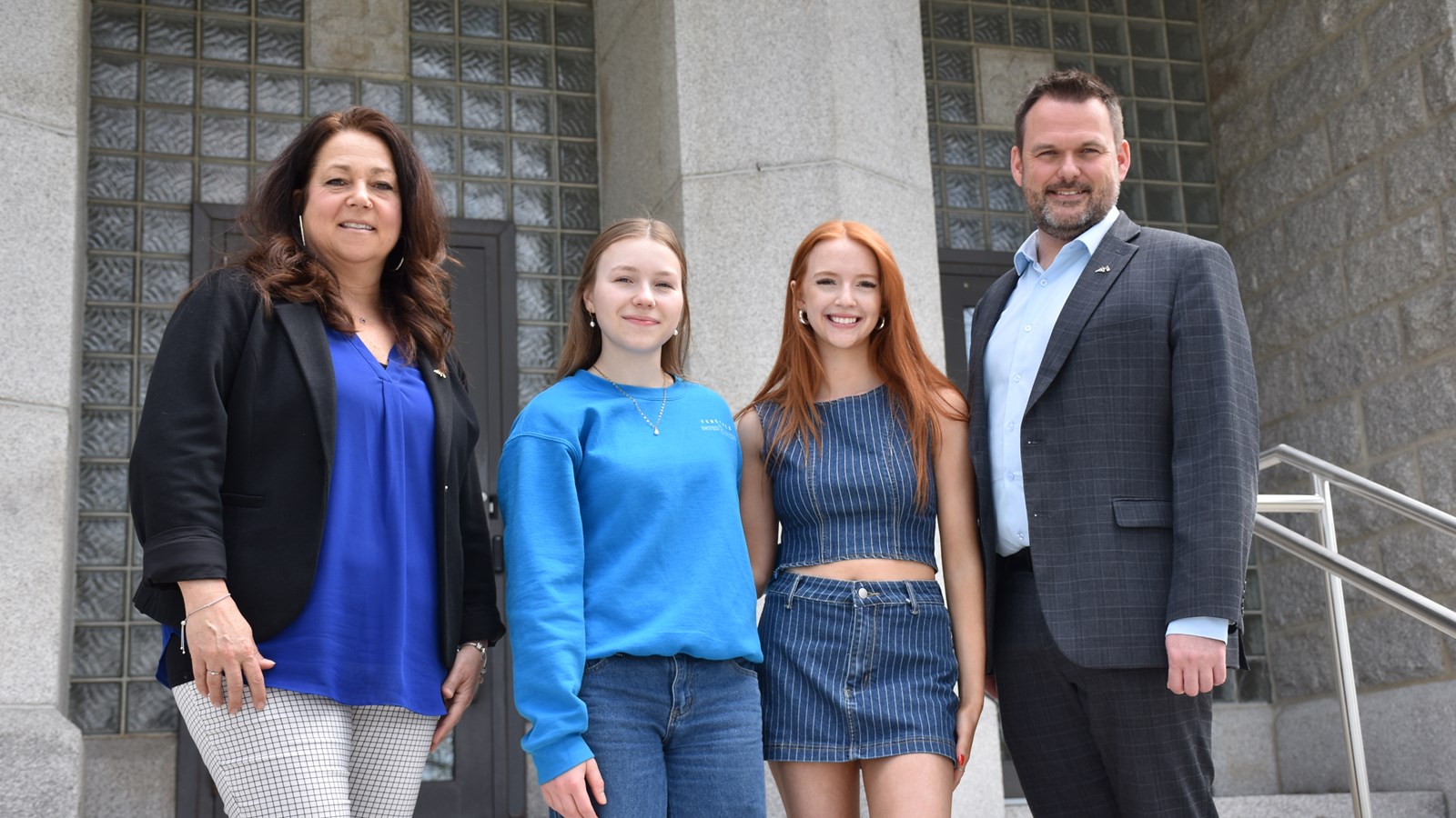 Caroline Bouchard, Angélik Gagné, Mia Bolduc et Jean-Philippe Vachon