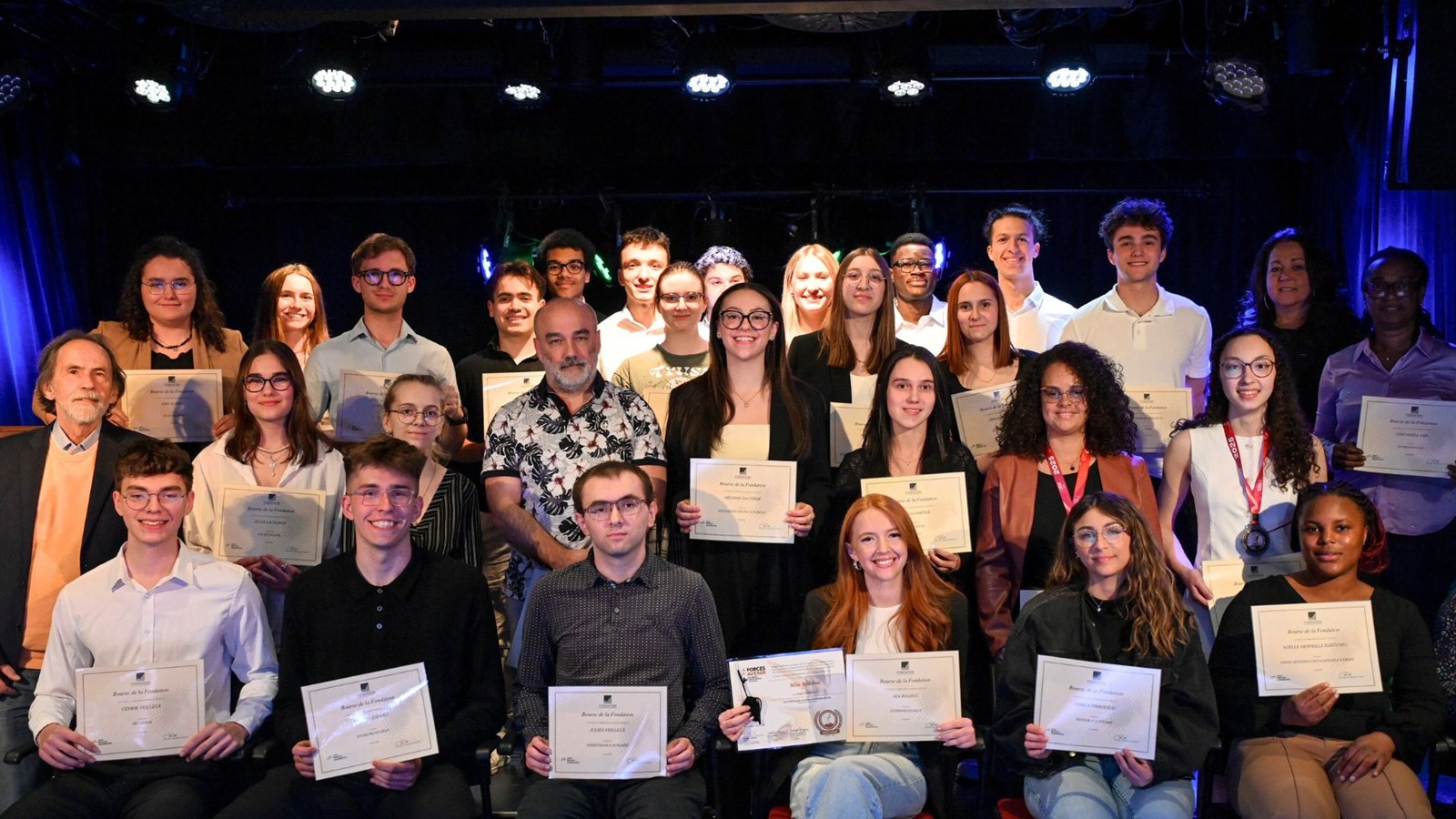 Les boursiers des campus de Saint-Georges et de Sainte-Marie.