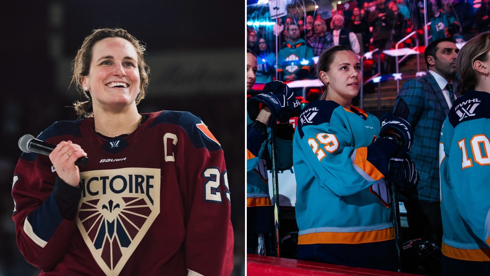Marie-Philip Poulin et Emmy Fecteau