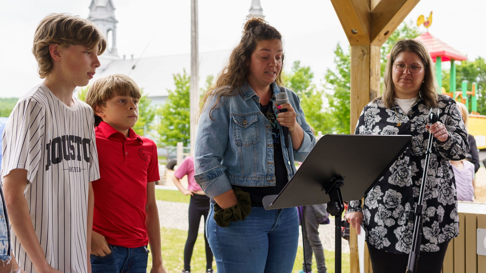 Tania Champagne, présidente du conseil d'établissement de l'école Sainte-Thérèse